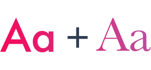Combining typefaces