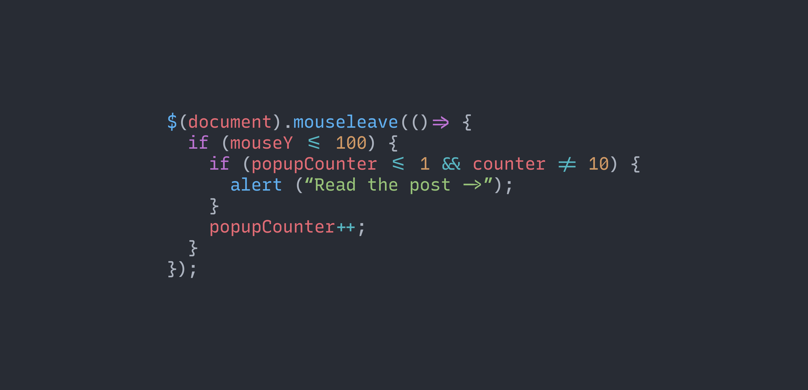 <strong>Fig 25</strong>: Recursive is highly customisable, the cursive variant of the italic style looks great for comments.