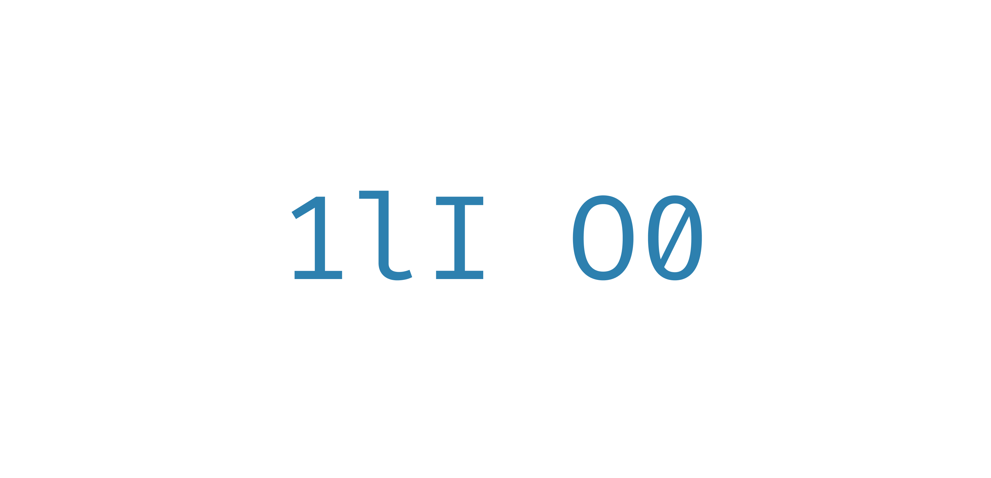 <strong>Fig 4</strong>: Fira Code scores well on legibility.