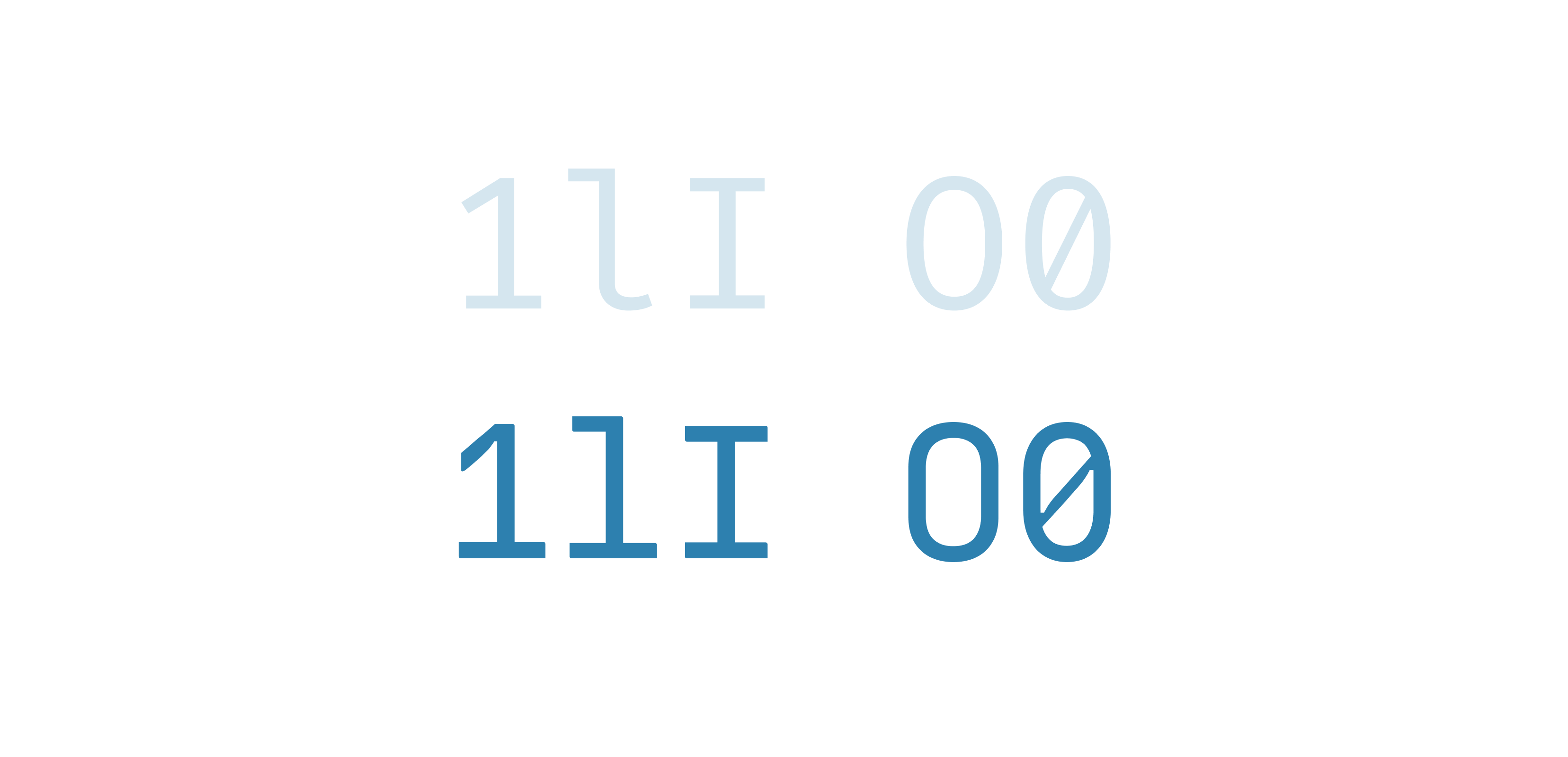 <strong>Fig 28</strong>: Recursive has a similar potential legibility problem because the number “1” looks similar to lowercase “l.”