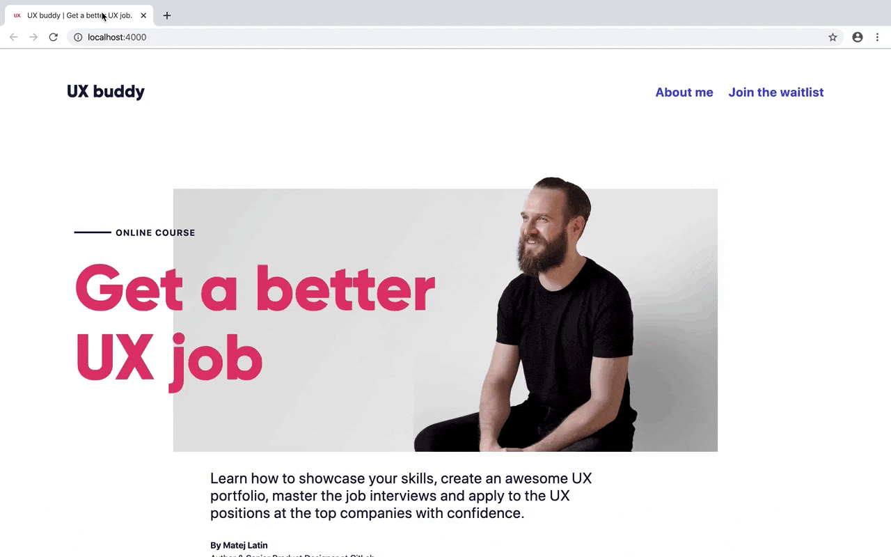 The browser starts to load the font right away and only starts rendering the website once the font is loaded.