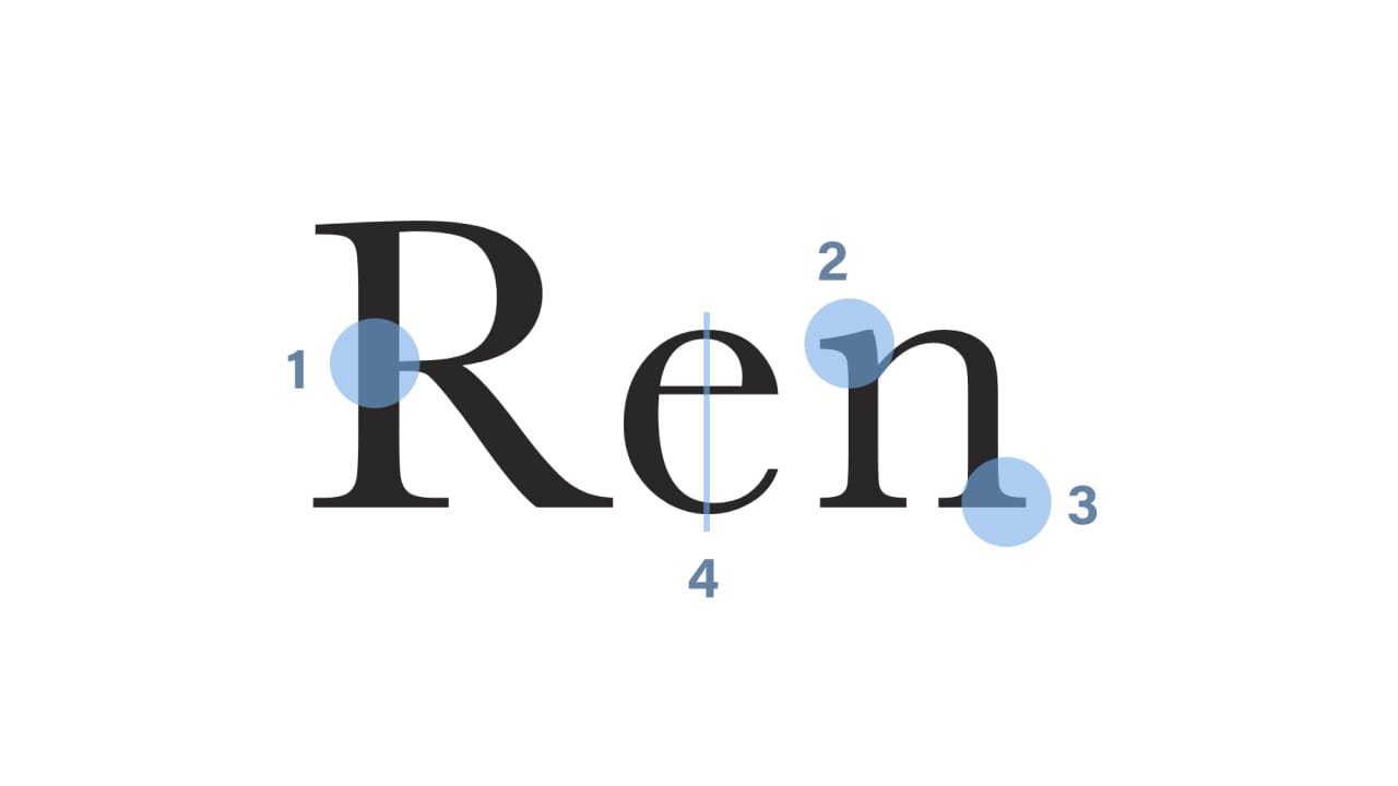 <strong>FIG 3</strong>: The main characteristics of the transitional typefaces.