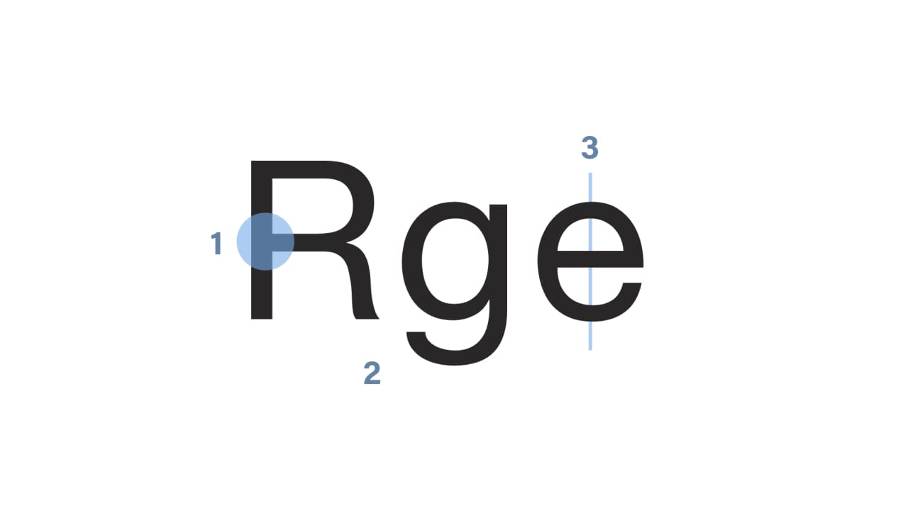 <strong>FIG 13</strong>: The main characteristics of the neo grotesque typefaces.